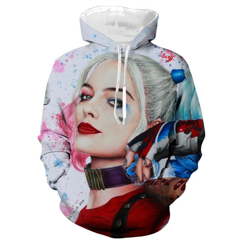 Cool Suicide Squad Cosplay Pullover 3d Hoodie