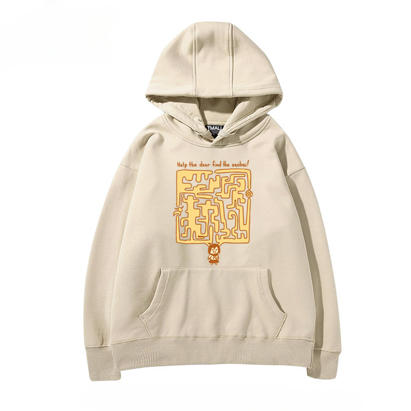 Women's Anime Graphic Pullover Hoodie