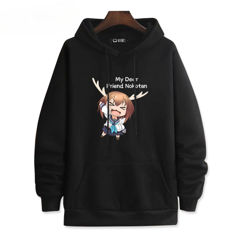 Women's Anime Graphic Print Loose Hoodie
