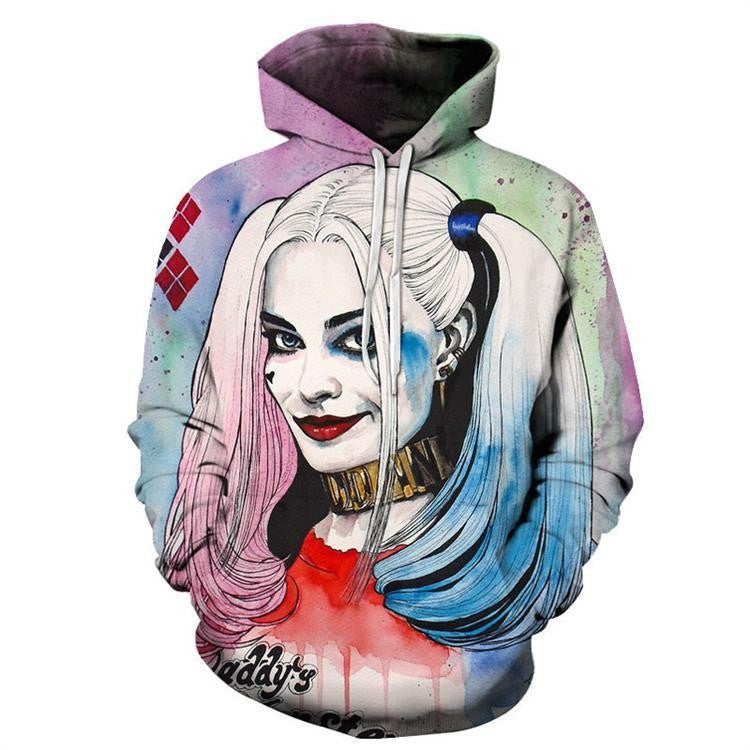 Cool Suicide Squad Cosplay Pullover 3d Hoodie