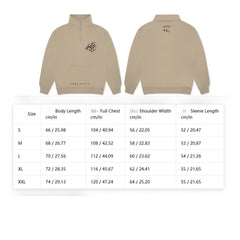 SKZ Half-zip Lapel Embroidery Sweatshirt