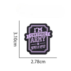 I'M CERTIFIED ARMY Metal Badge