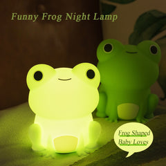 Funny Frog Silicone Night Light
