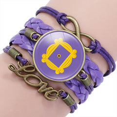 FRIENDS Theme Woven Multi-layer Bracelet