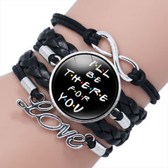 FRIENDS Theme Woven Multi-layer Bracelet