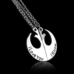 Chic Jedi Rebel Logo Metal Necklace