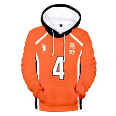 Unisex Karasuno High 3D Print Casual Hoodie