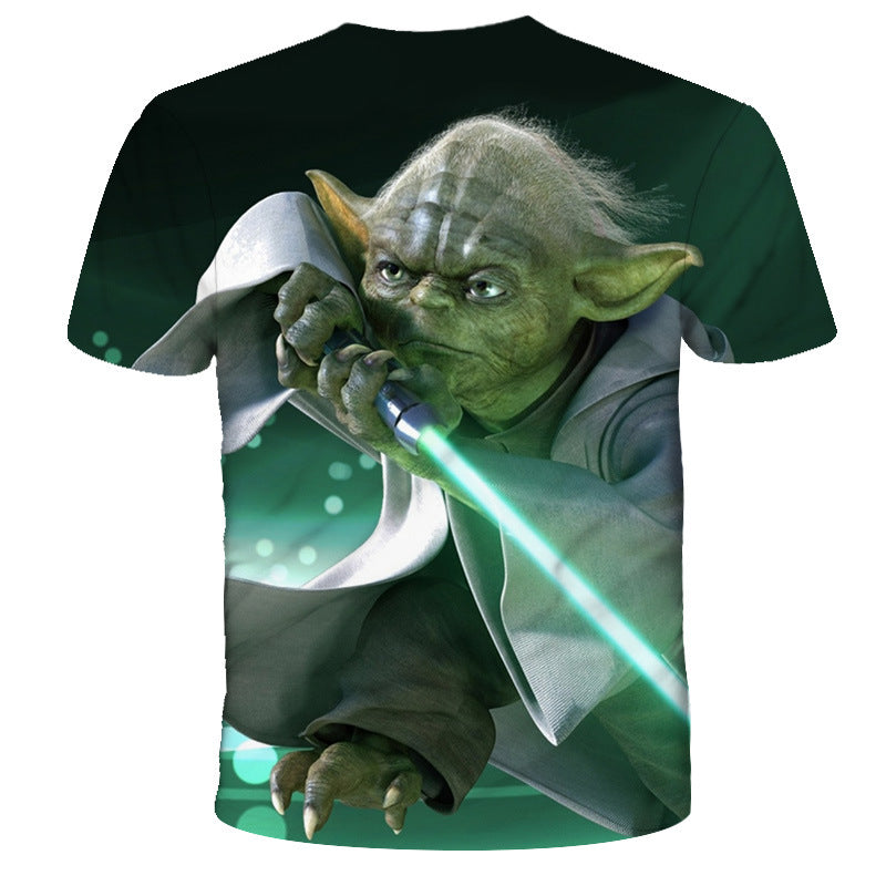 Unisex Comic 3D Print Loose T-shirt
