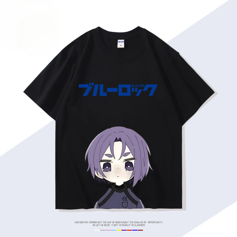 Anime Figure Print Short-sleeved T-shirt