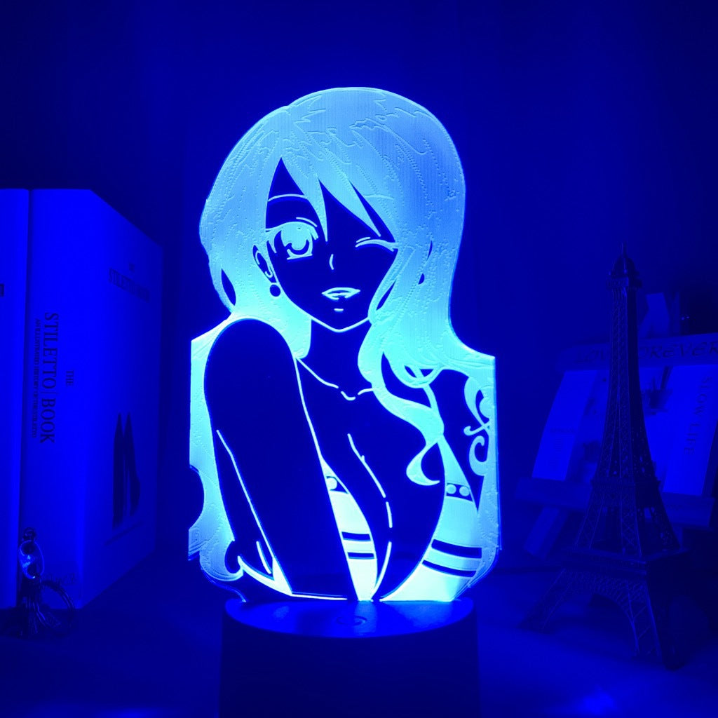 Colorful Luffy 3D Night Light