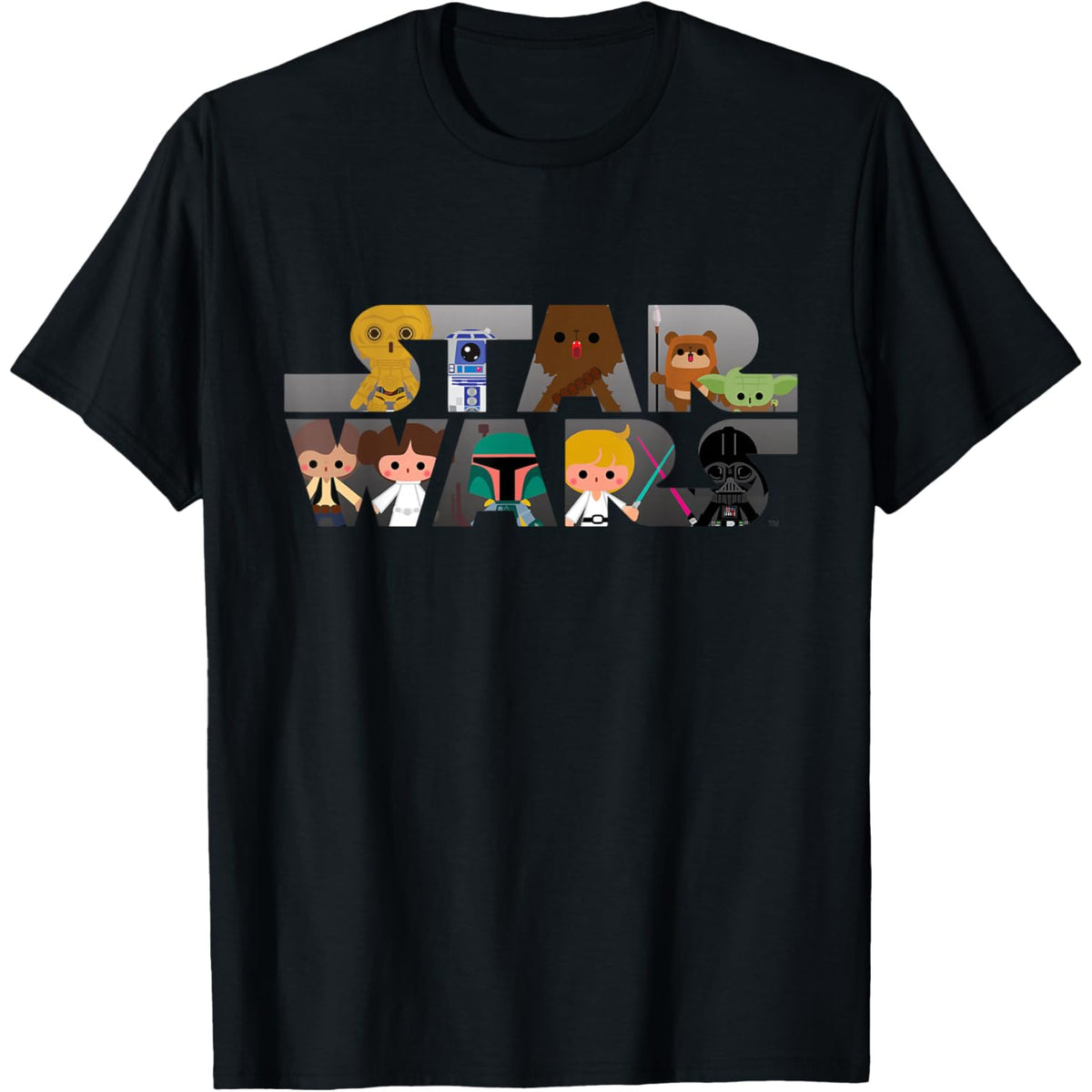 SW Logo Kawaii Multi-Character T-Shirt