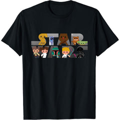 SW Logo Kawaii Multi-Character T-Shirt