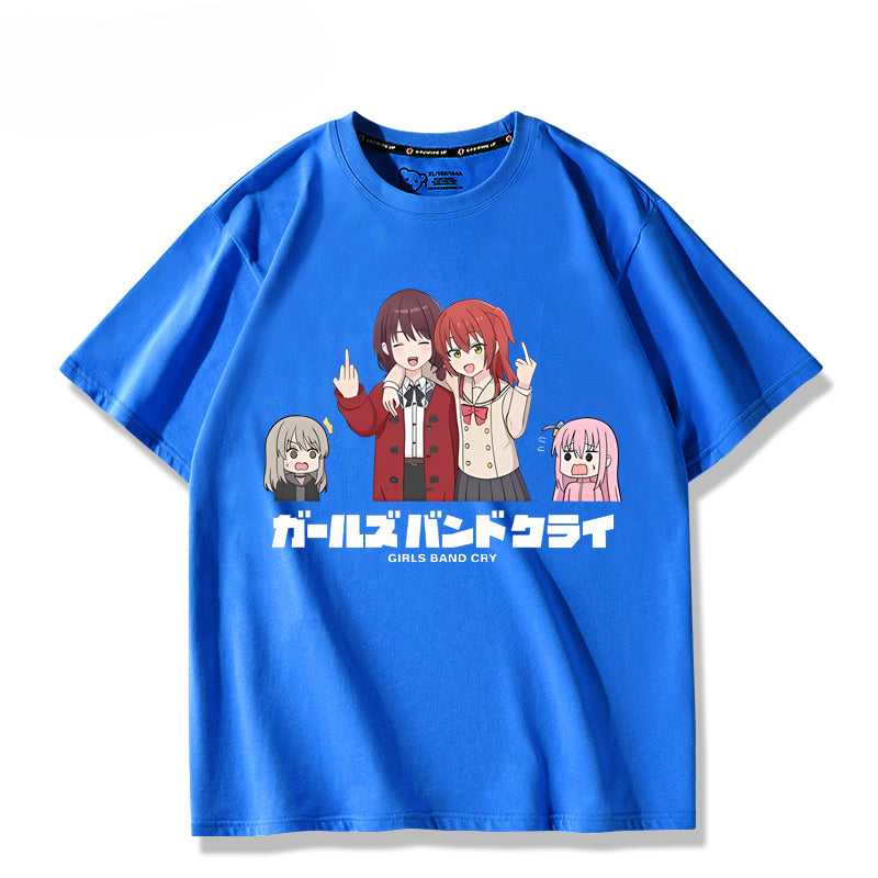 Casual Girls Anime Short Sleeve T-Shirt