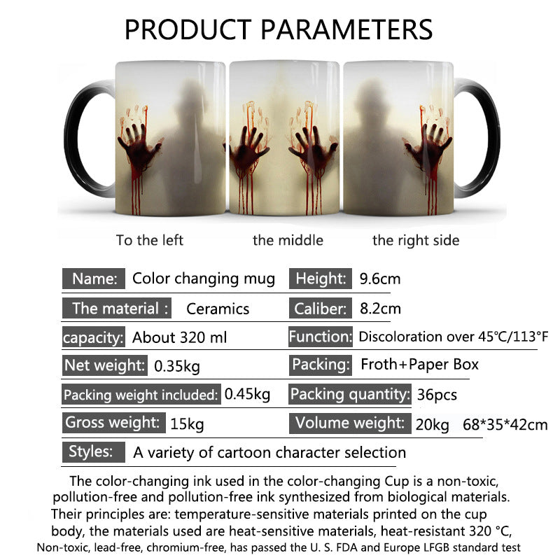 Creative Horror Color Changing Coffee Mug