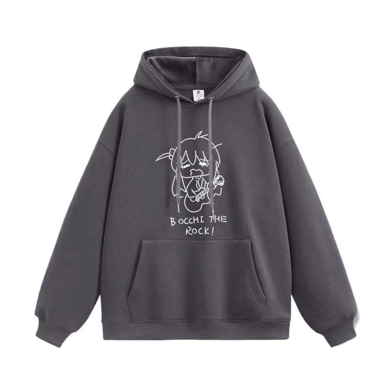 Bocchi Graffiti Printed Pullover Hoodie