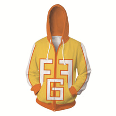 Unisex Anime 3D Print Zipper COSPLAY Sports Hoodie