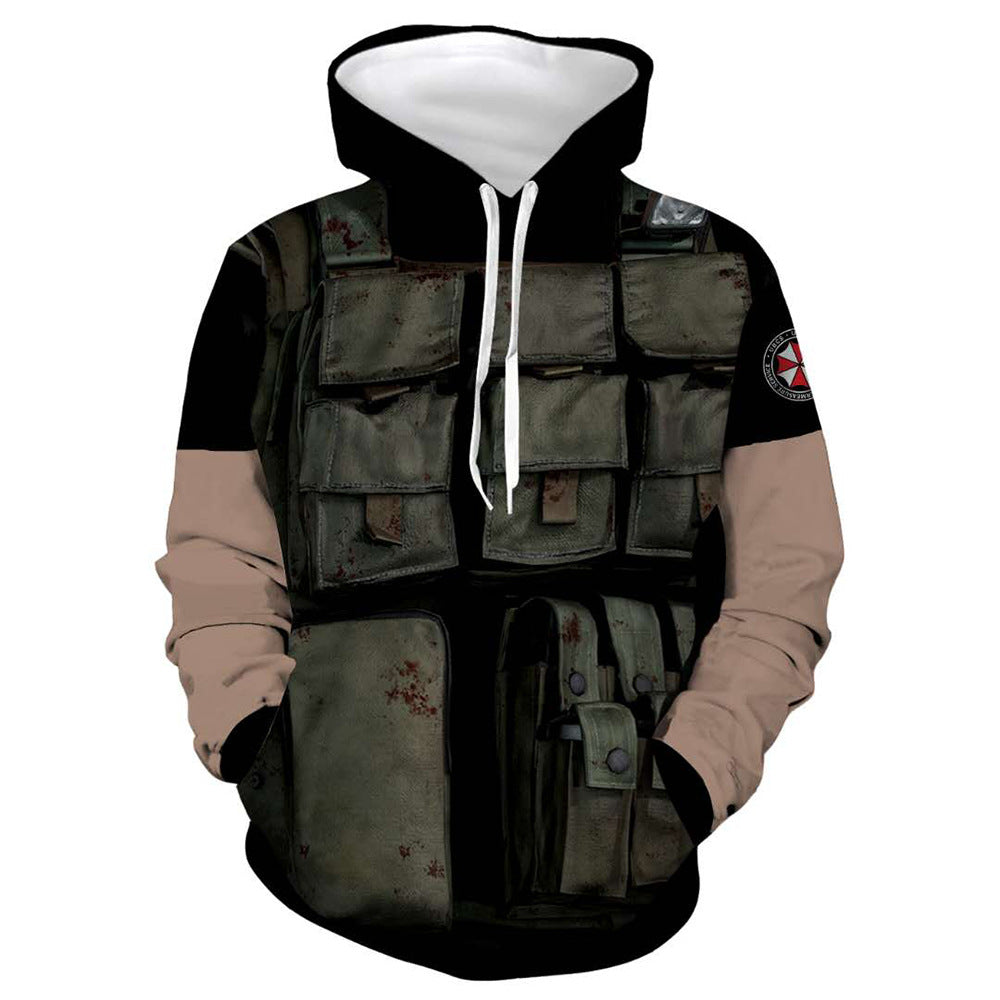 Men's Game Cosplay 3D Print Sports Hoodie