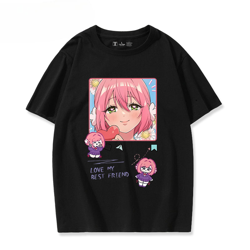 Unisex Anime Pattern Short Sleeve T-Shirt