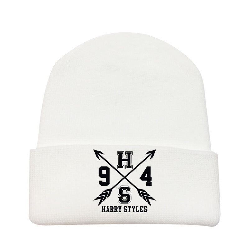 Casual Harry Printed Versatile Elastic Beanie