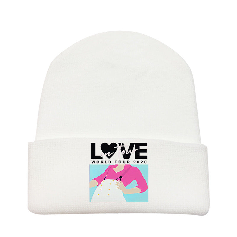 Casual Harry Printed Versatile Elastic Beanie