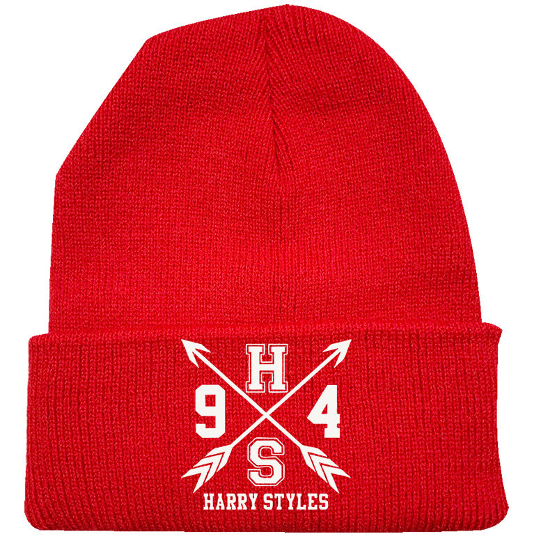 Casual Harry Printed Versatile Elastic Beanie