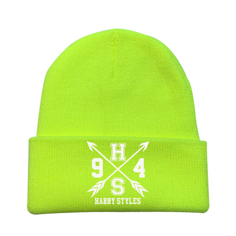 Casual Harry Printed Versatile Elastic Beanie