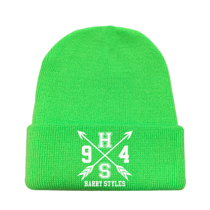 Casual Harry Printed Versatile Elastic Beanie