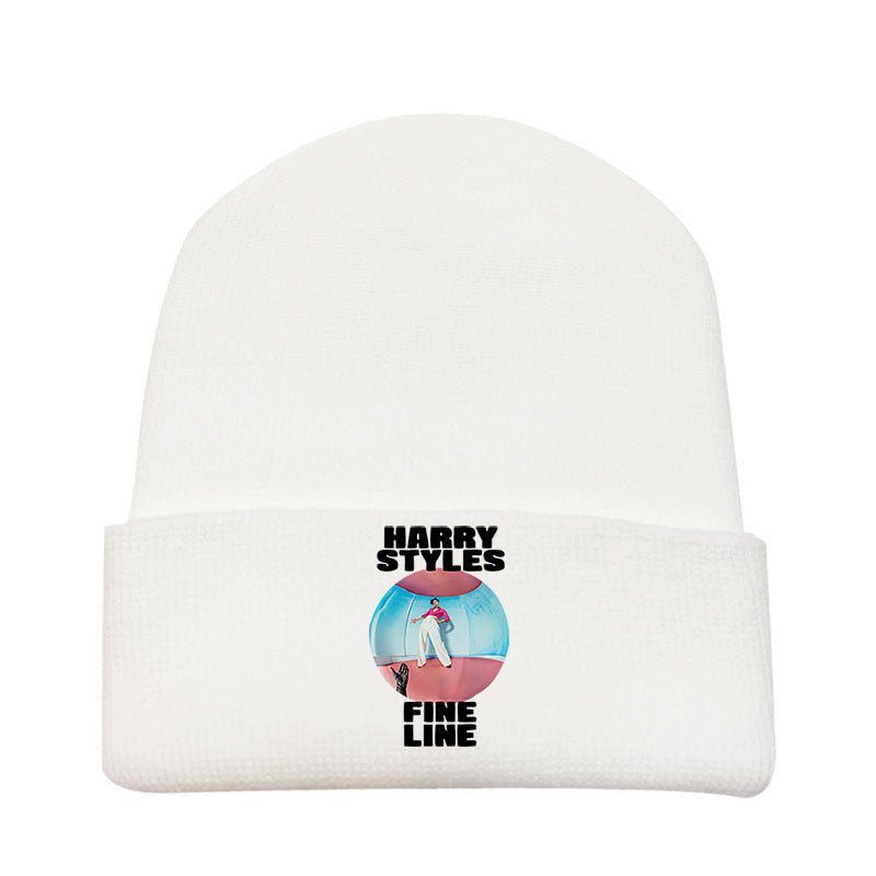 Casual Harry Printed Versatile Elastic Beanie