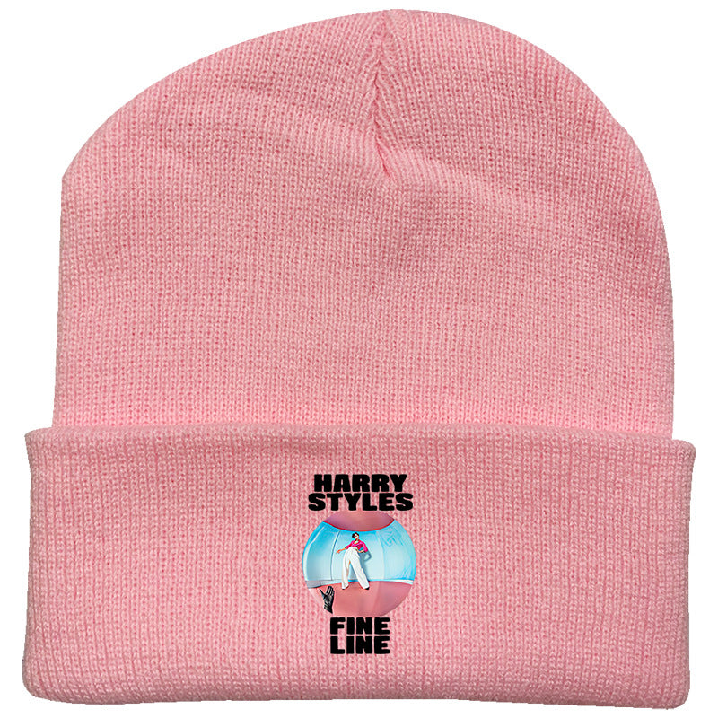 Casual Harry Printed Versatile Elastic Beanie