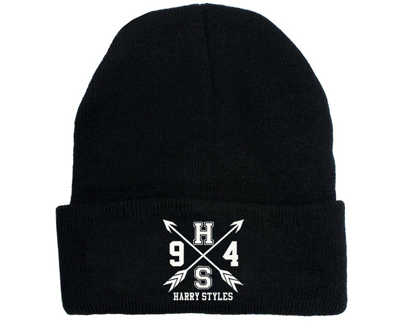 Casual Harry Printed Versatile Elastic Beanie