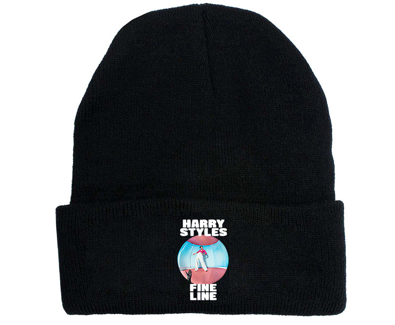 Casual Harry Printed Versatile Elastic Beanie