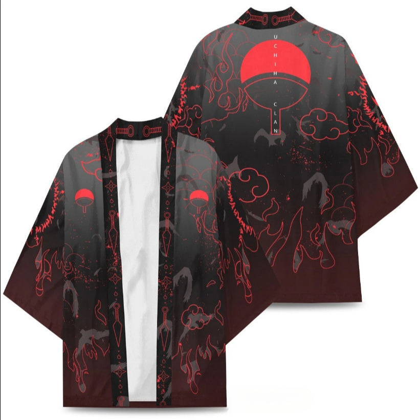 Unisex Anime Casual Cosplay Kimono Cape