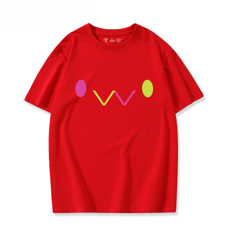 Girls' Vtuber Anime Cos Short-sleeved T-shirt