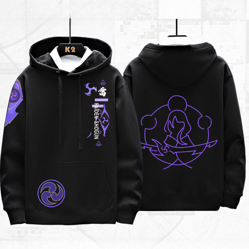 Trendy Game Graphic Printed Loose Hoodie