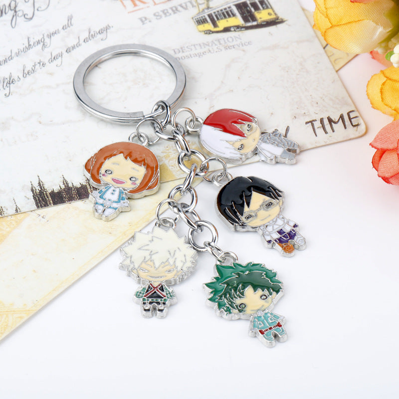 Anime Metal Keychain Doll Pendant