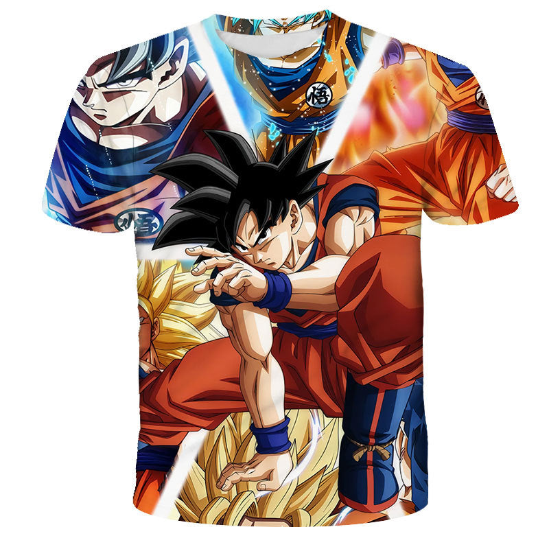 Men's Anime Digital Print Cosplay T-shirt