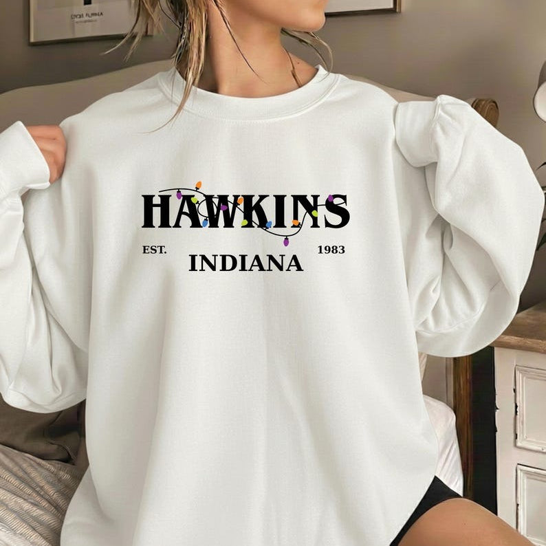 HAWKINS INDIANA Crewneck Sweatshirt