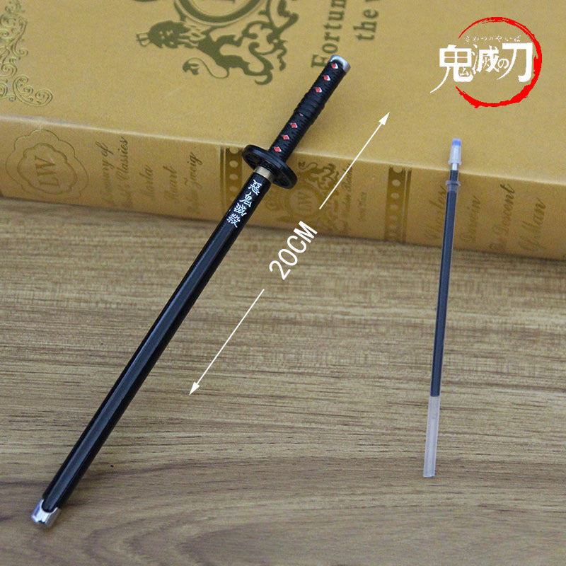 Cool Anime Sword Model Metal Gel Pen