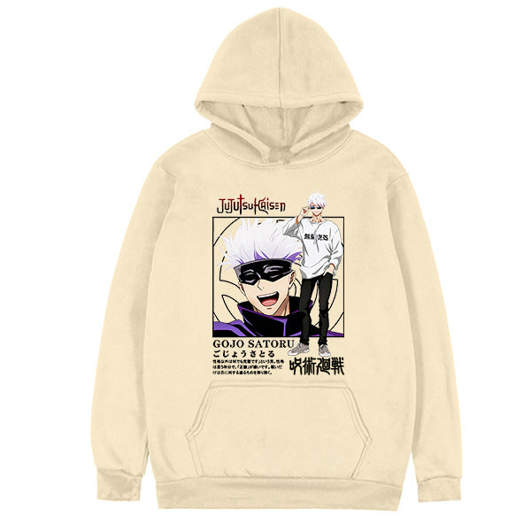 Unisex Casual Luffy Print Loose Hoodie