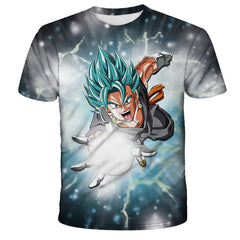 Casual Anime Digital Print Short-sleeved T-shirt