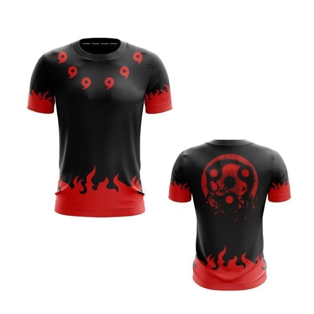 Trendy Anime 3D Printed Men's Sports T-shirt