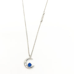 KPOP STONE CHARM Moon Pendant Necklace