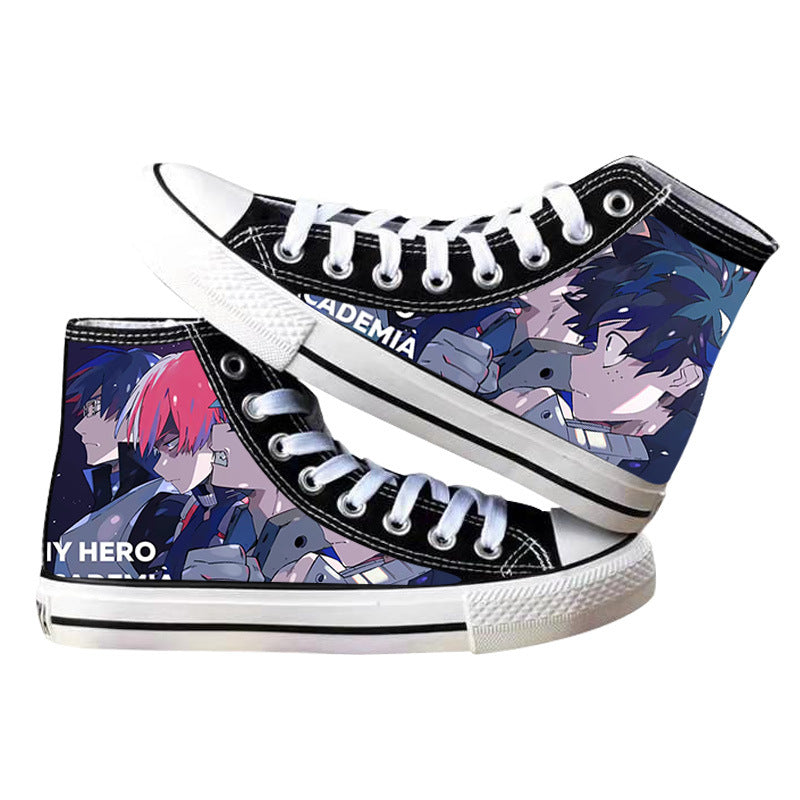 Trendy Anime Printed Canvas Shoes