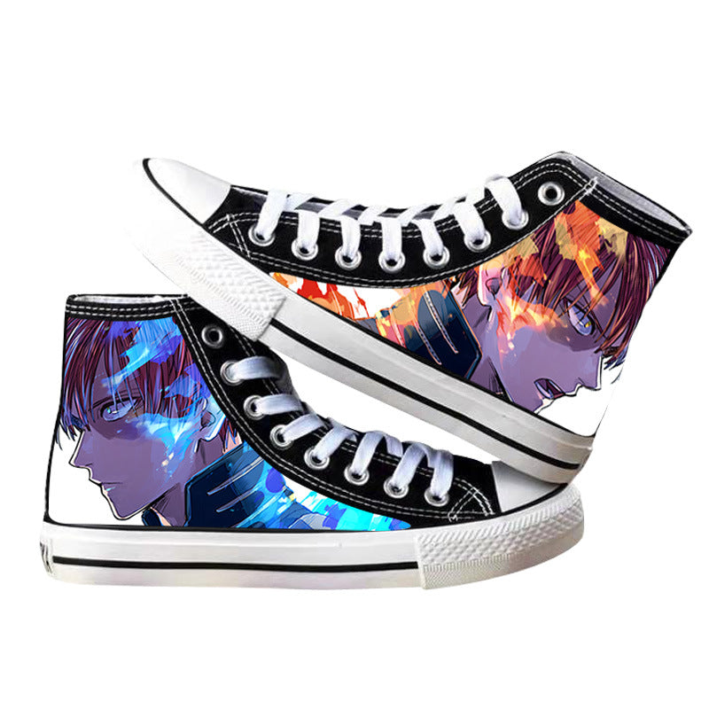 Trendy Anime Printed Canvas Shoes