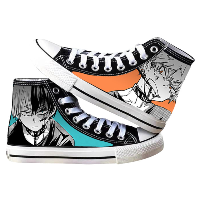 Trendy Anime Printed Canvas Shoes