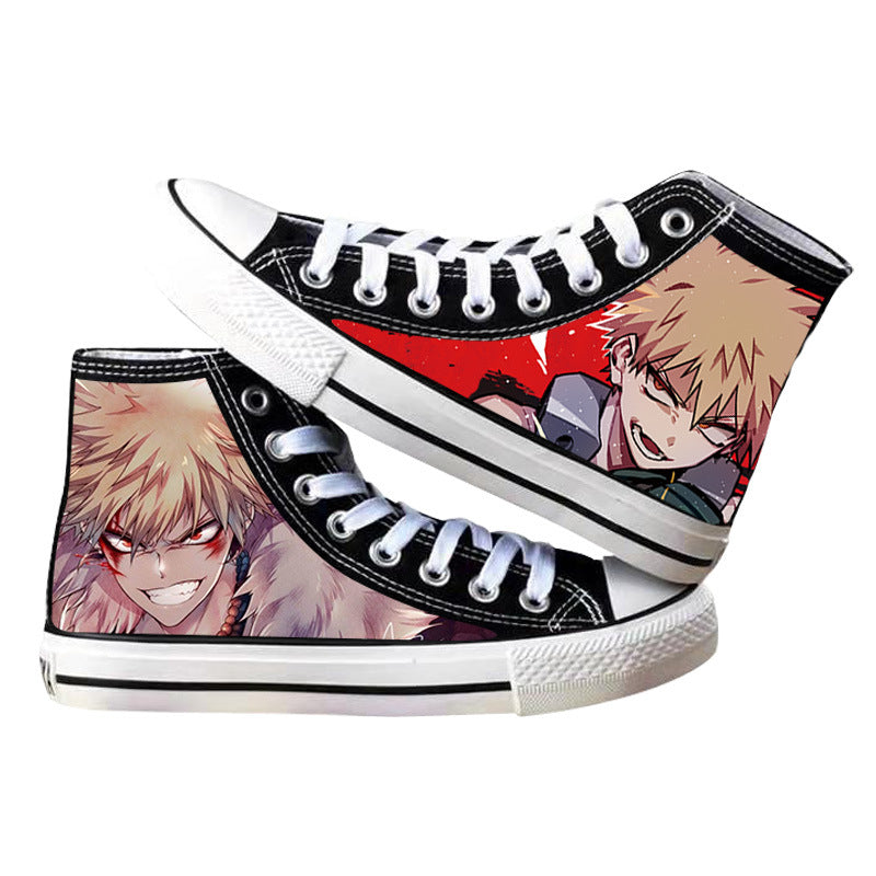 Trendy Anime Printed Canvas Shoes