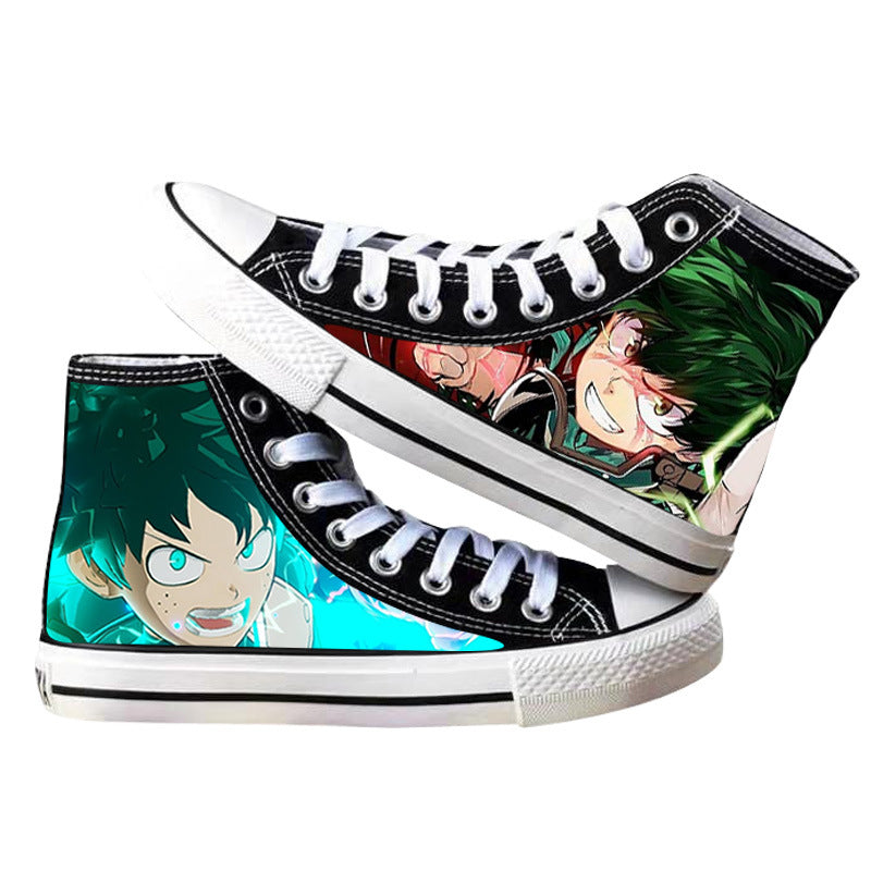 Trendy Anime Printed Canvas Shoes