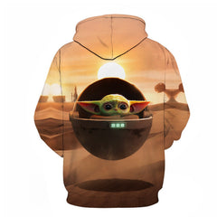 Unisex Grogu 3D Print Casual Hoodie