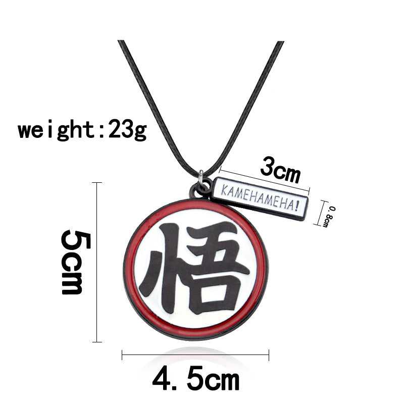 Goku Leather Rope Pendant Necklace