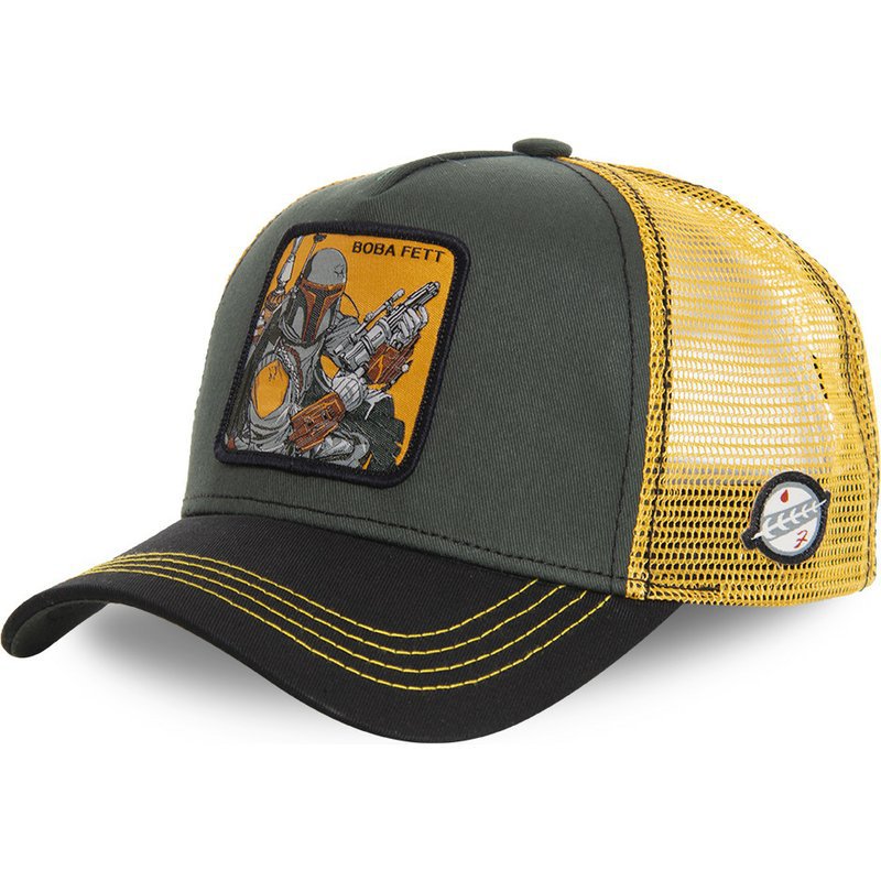 Cool Comic Embroidered Net Cap